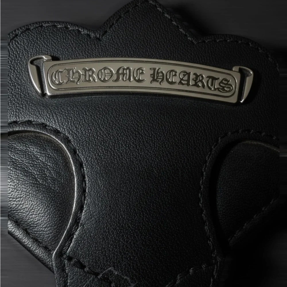 Chrome Hearts Cross Patch Leather Backpack with Sterling Cross Hardware